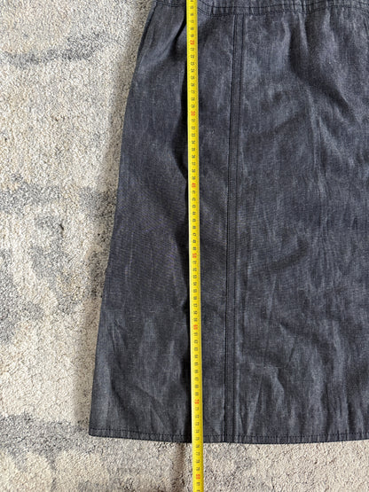 Louis Vuitton SS2002 cotton & raffy skirt