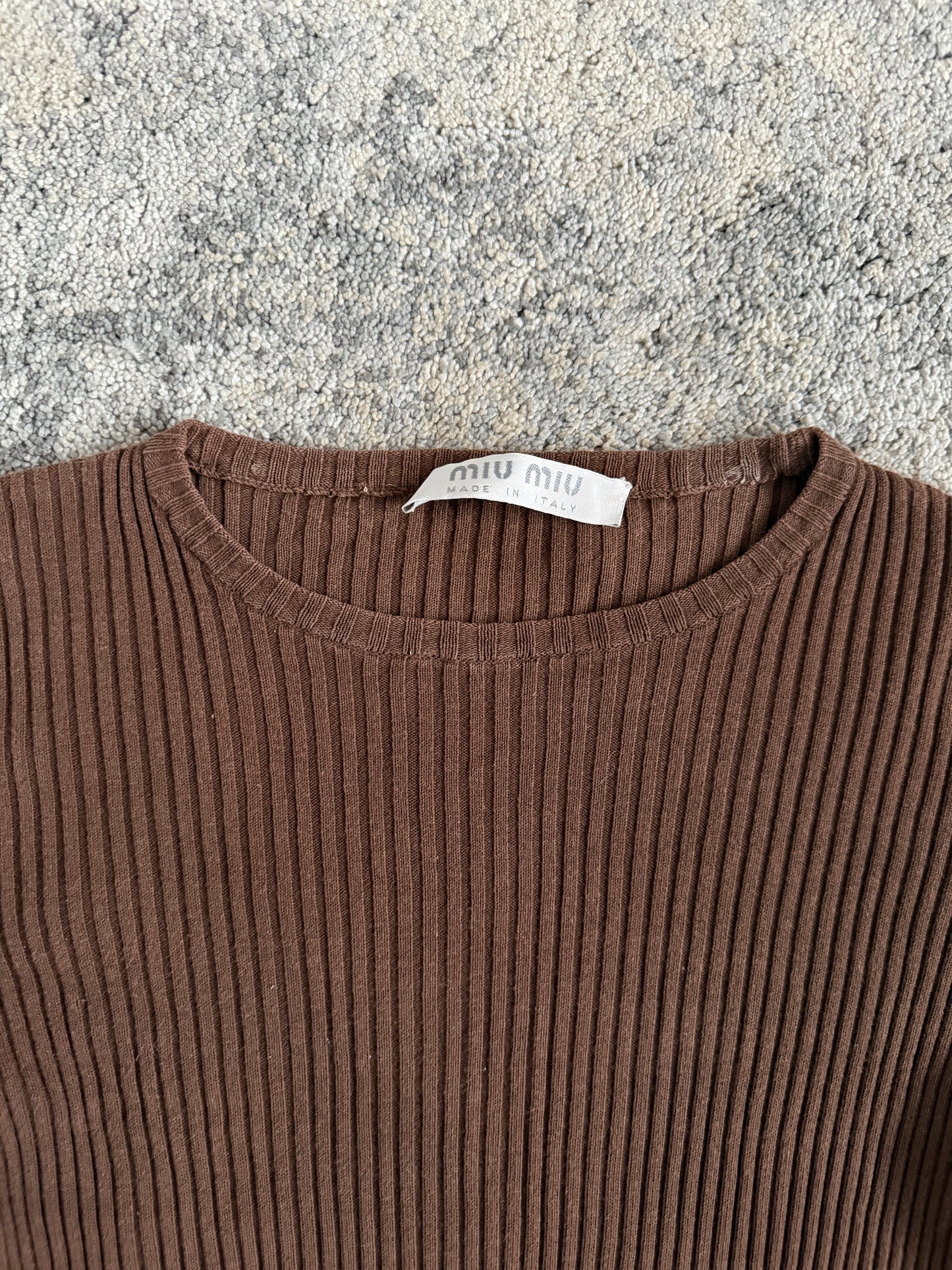 Miu Miu 1990’s cotton knit longsleeve