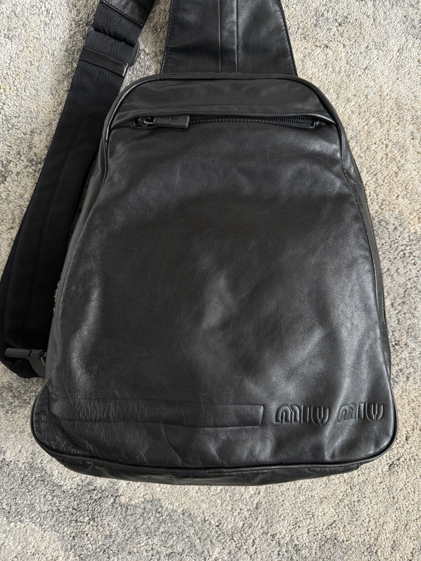 Miu Miu 1999 leather sling bag
