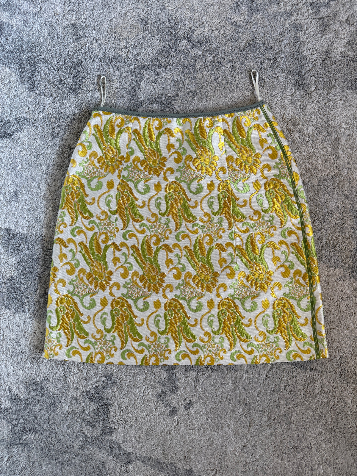 Prada SS2003 jacquard skirt