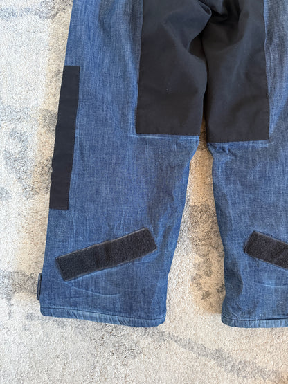 Prada 2000’s denim & fleece double knee jeans