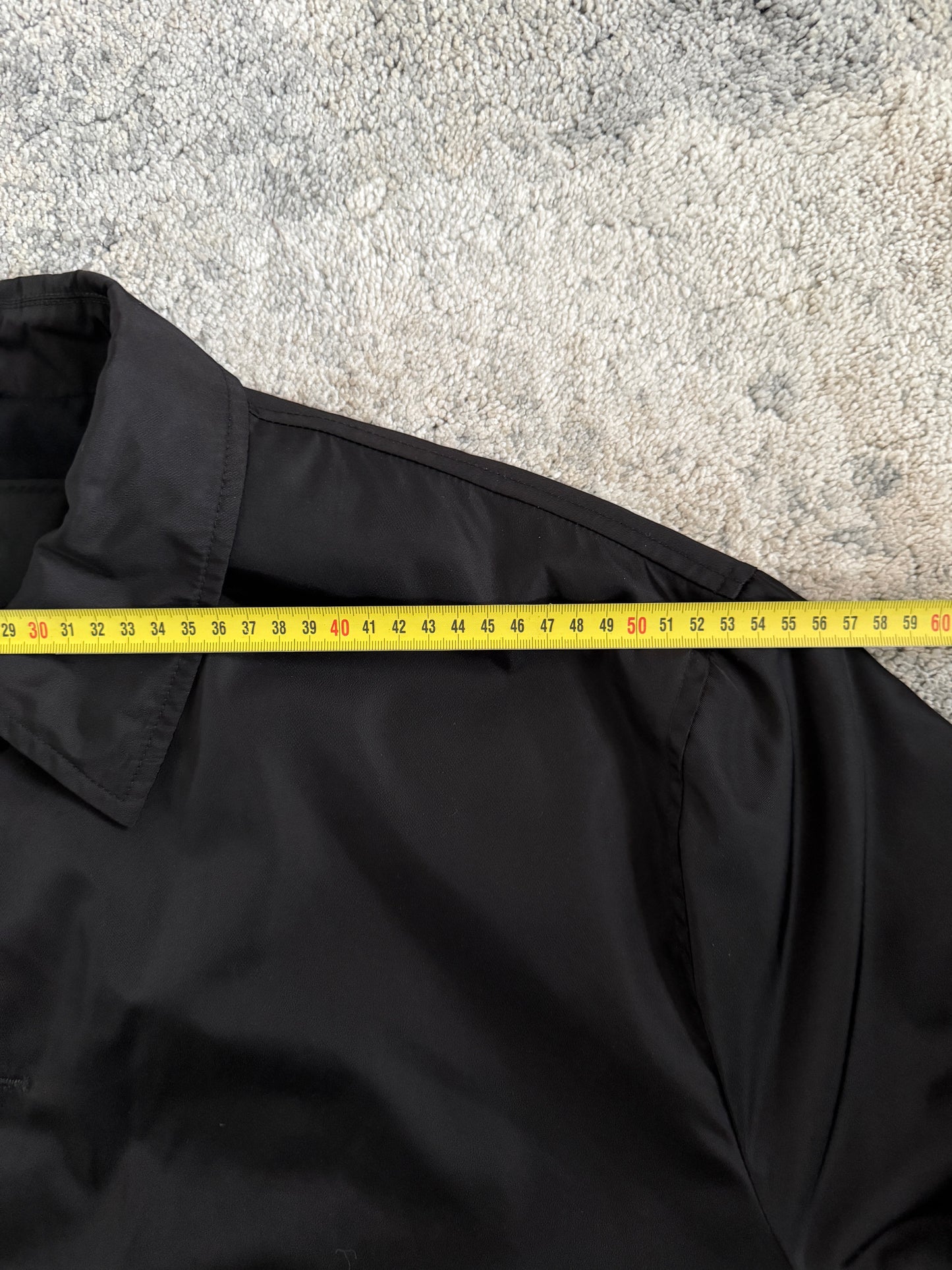 Prada 1998 nylon mid length trench