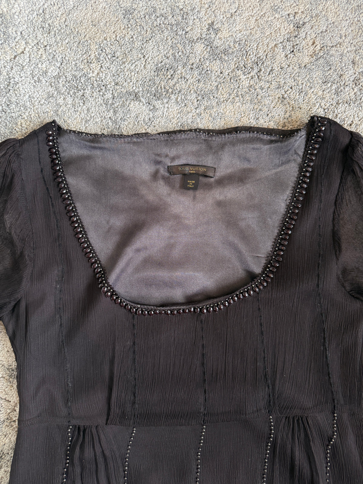 Louis Vuitton 2000’s silk baby doll dress