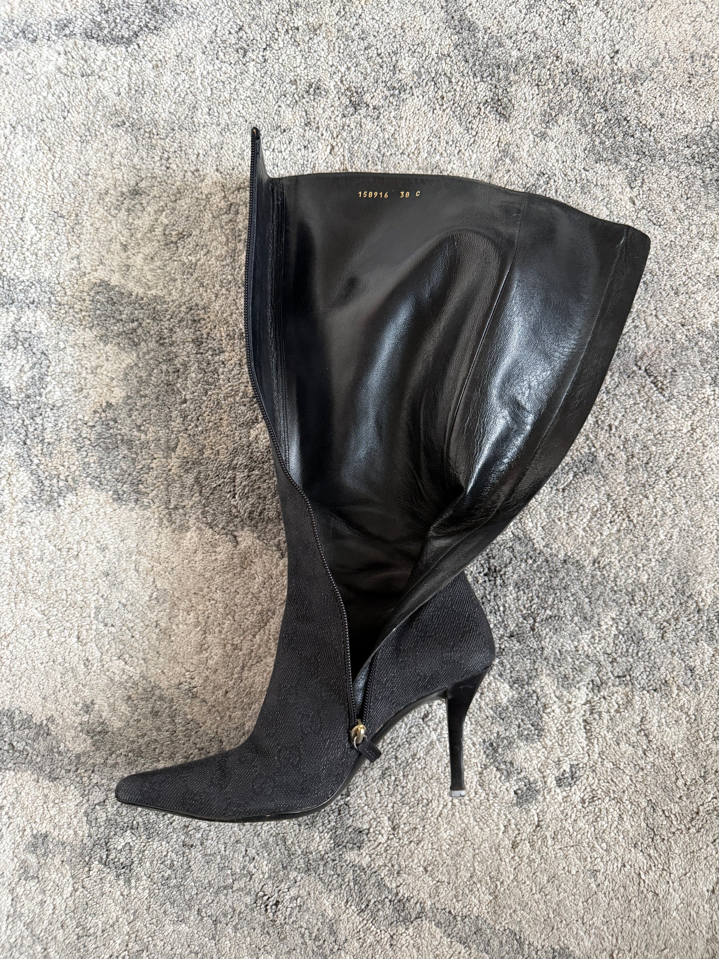 Gucci 2000’s monogram heels boots