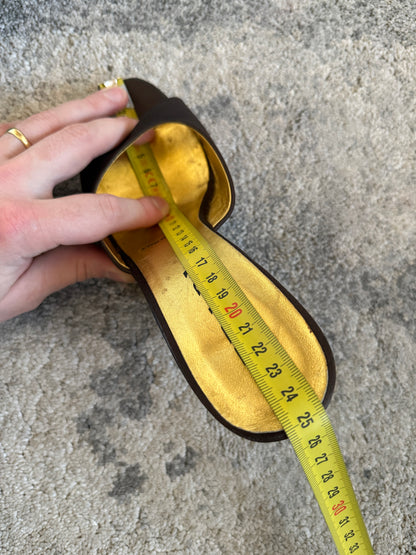 Prada SS1998 glass heels mules