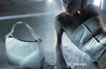 Prada SS1998 python leather plastic handle bag