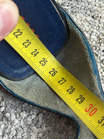 Miu Miu 1999 python & mesh heels