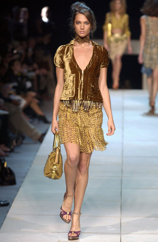 Louis Vuitton SS2004 velvet top by Marc Jacobs