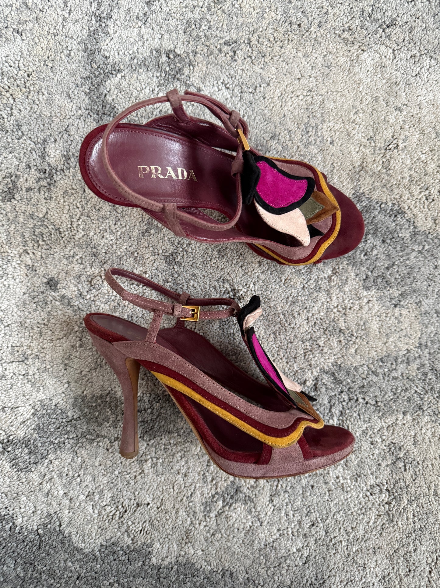 Prada SS2008 fairy suede heels