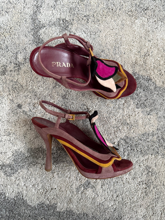 Prada SS2008 fairy suede heels