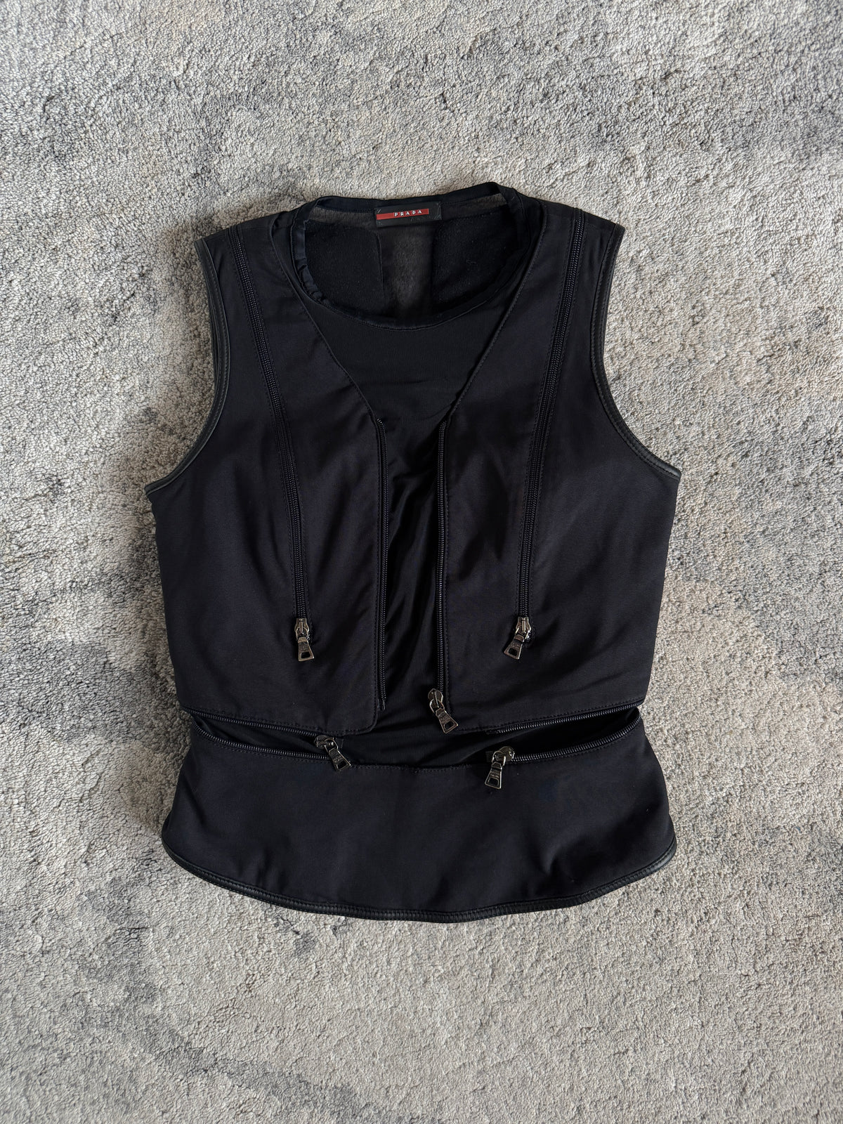 Prada FW1999 nylon & mesh vest