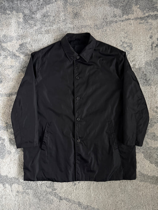 Prada 1998 nylon mid length trench
