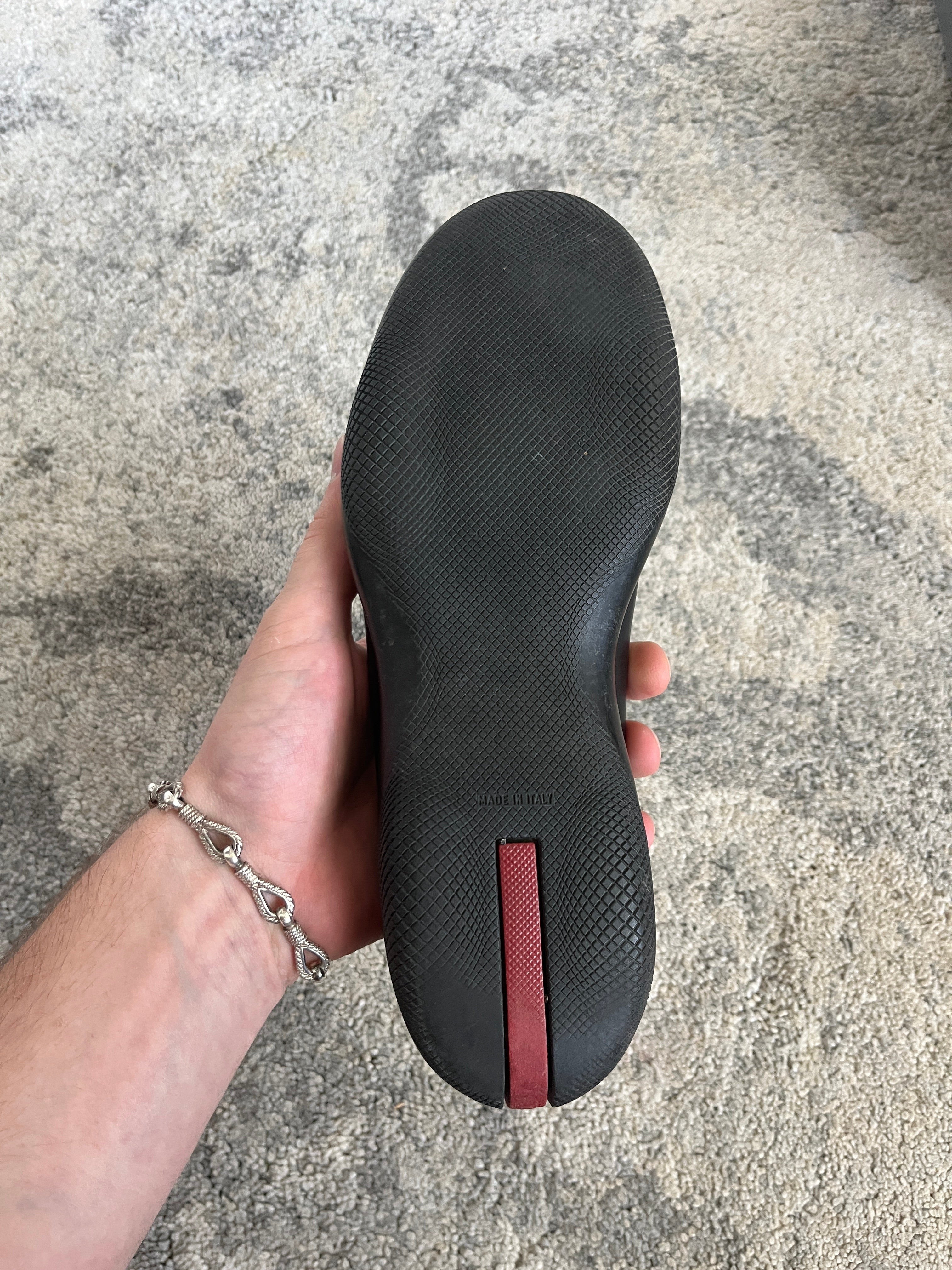 靴 AW1999 PRADA Leather mules 37 Prada 1999 perfored leather mules – Grain De Sell
