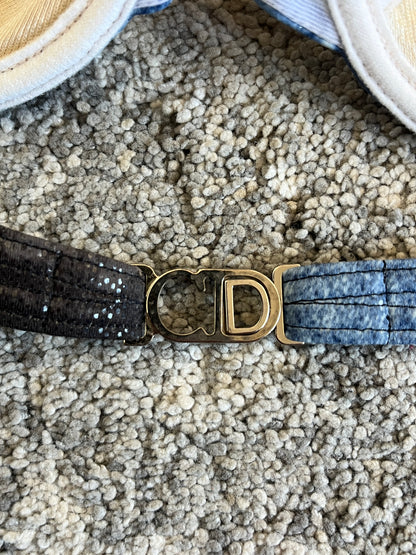 Dior 2002 diorella trompe l’œil denim swimwear set