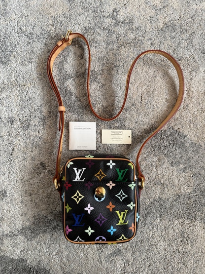 Louis Vuitton SS2003 leather crossbody bag by Takashi Murakami