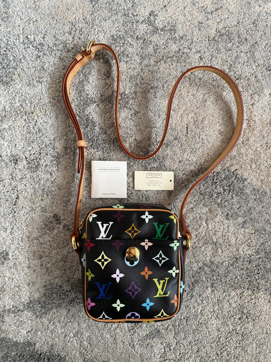 Louis Vuitton SS2003 leather crossbody bag by Takashi Murakami