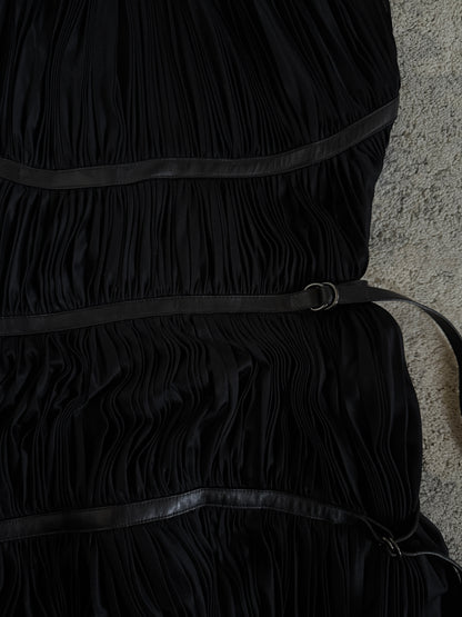 Prada FW2002 silk pleated dress