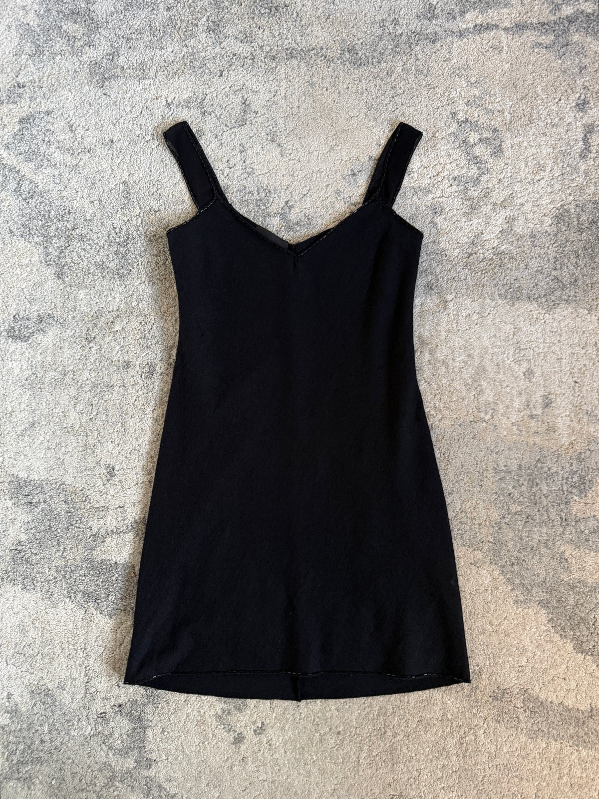 Prada FW1997 wool embellished dress