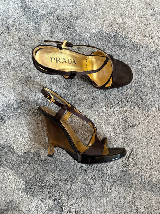 Prada SS1998 glass heels