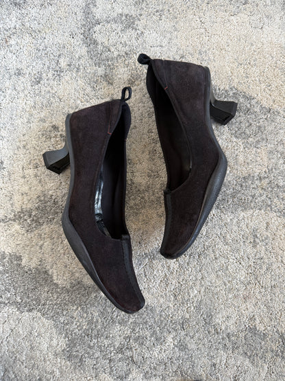 Prada FW1999 suede heels