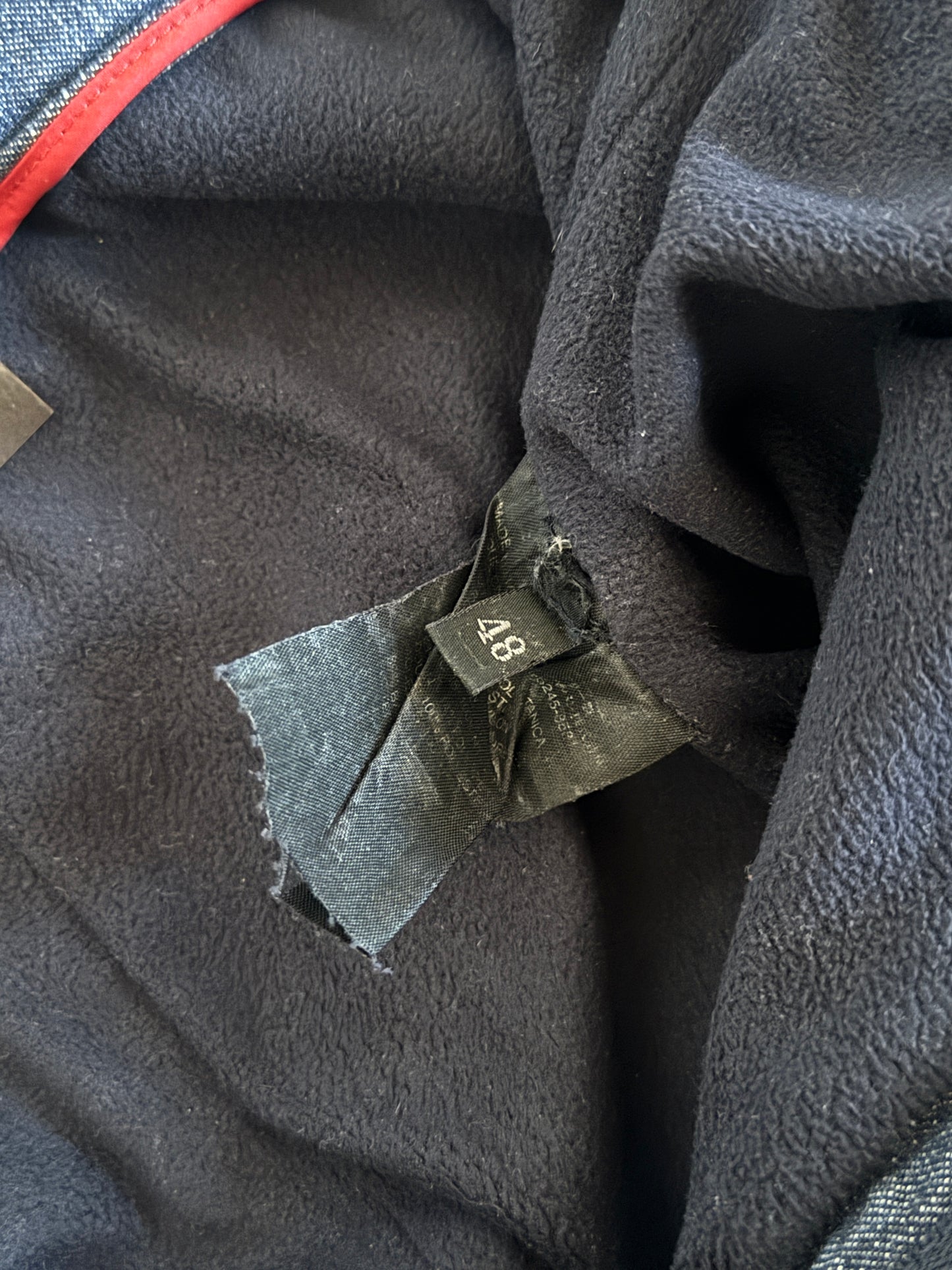 Prada 2000’s denim & fleece double knee jeans