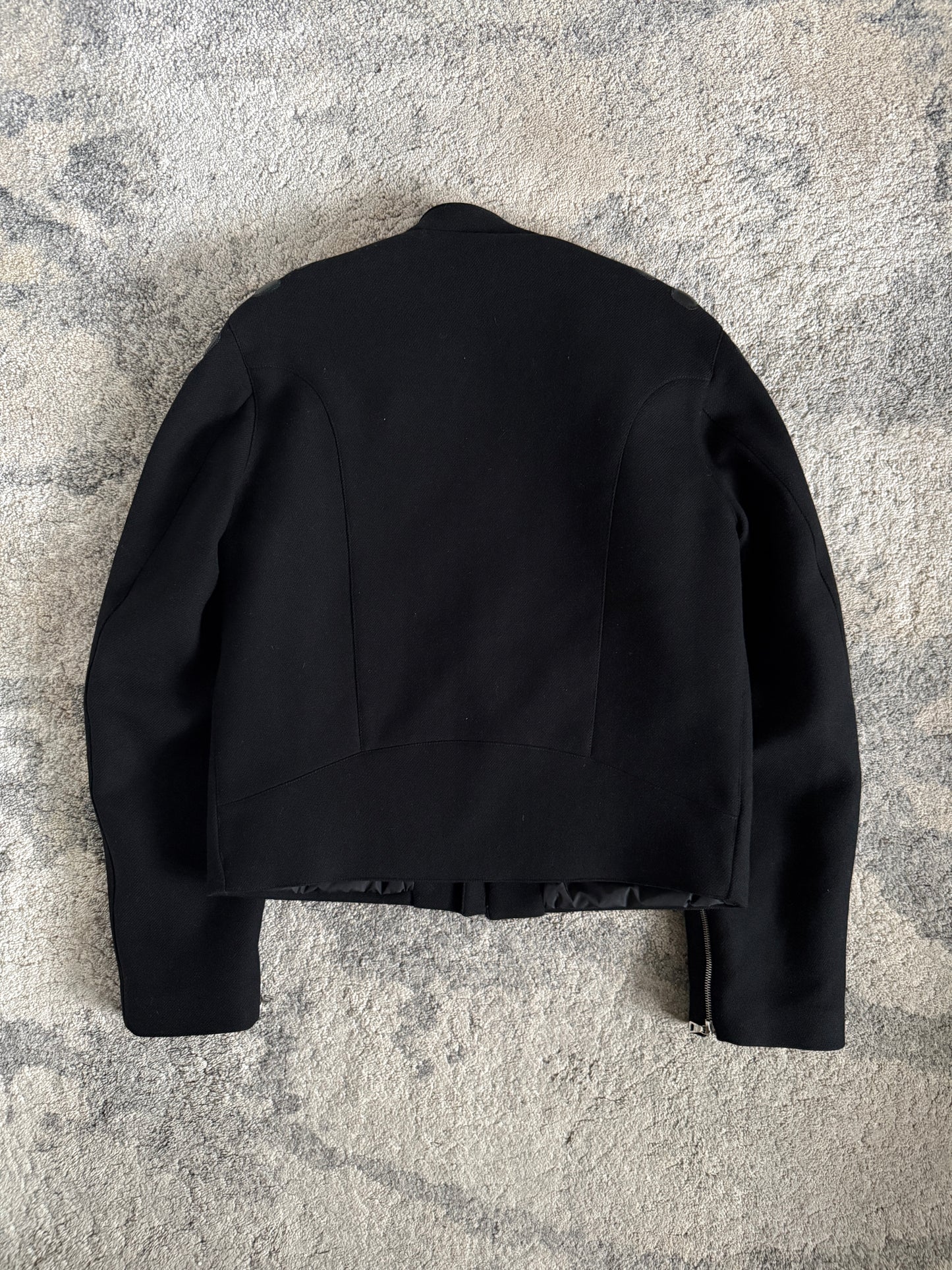 Prada FW1999 wool shoulder pads jacket