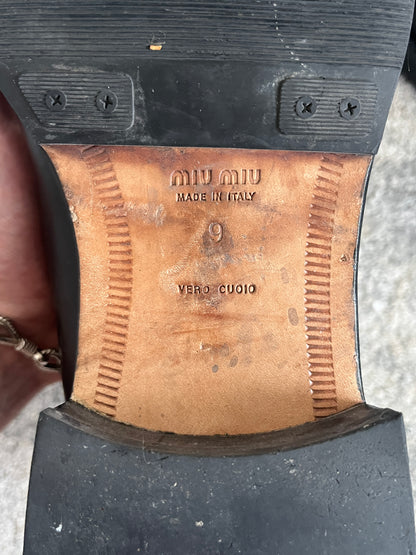 Miu Miu SS2001 leather Chelsea boots