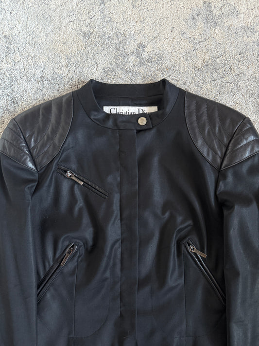 Christian Dior FW2003 wool & leather motorcycle jacket by J.Galliano