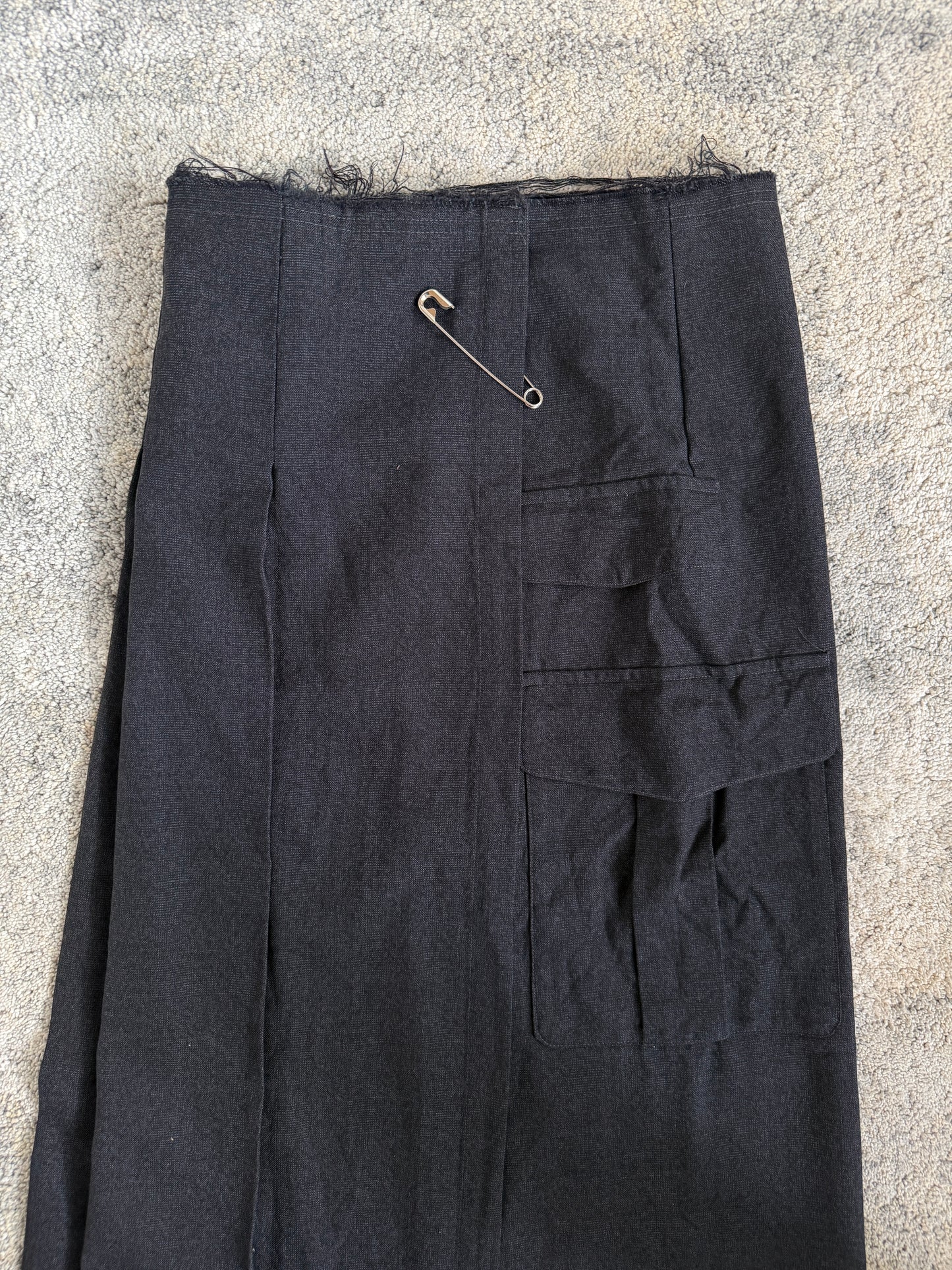 Comme Des Garçons SS1995 long cargo pleated skirt