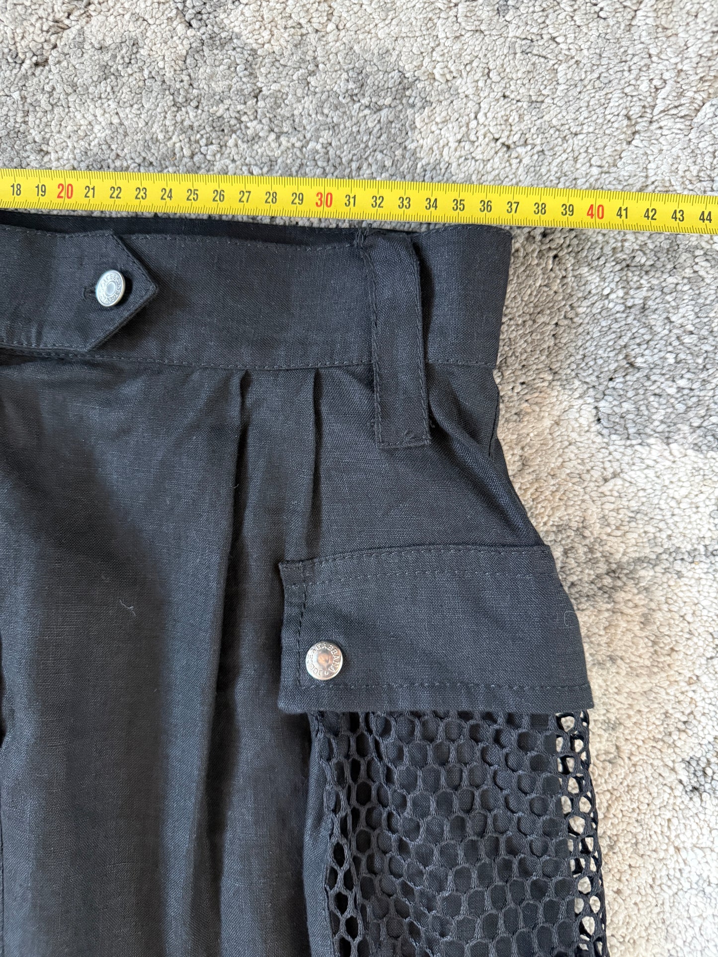 Dolce & Gabbana 2000’s linen cargo pocket skirt