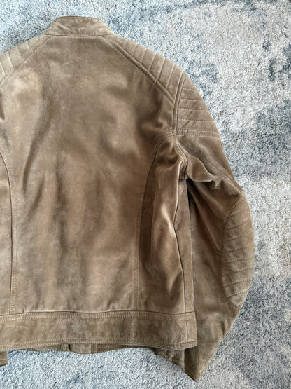 Gucci 2000’s motorcycle suede jacket