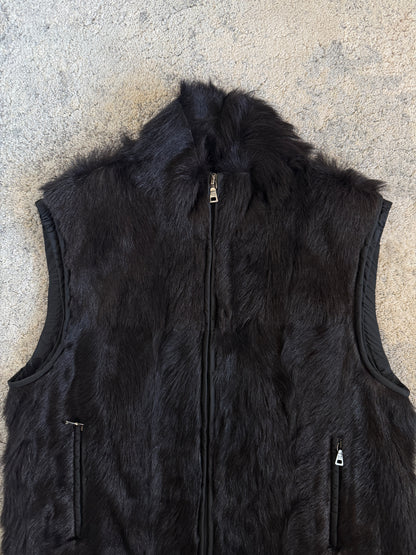 Prada FW1999 fur & nylon vest