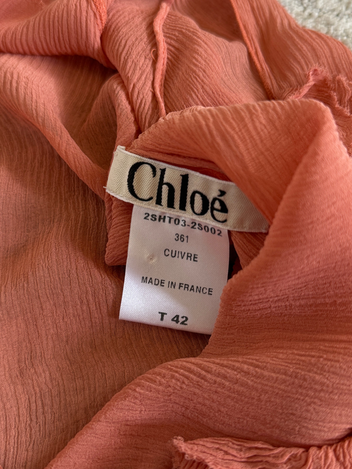 Chloé SS2002 silk blouse by Phoebe Philo