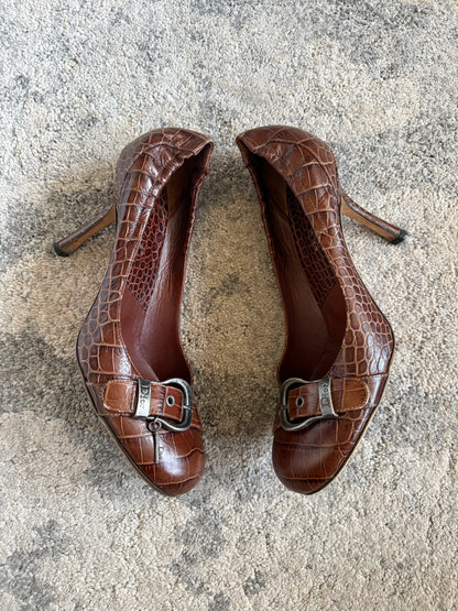 Dior 2006 Gaucho leather heels