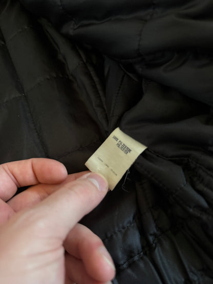 Gucci FW1993 nylon padded jacket with fur collar