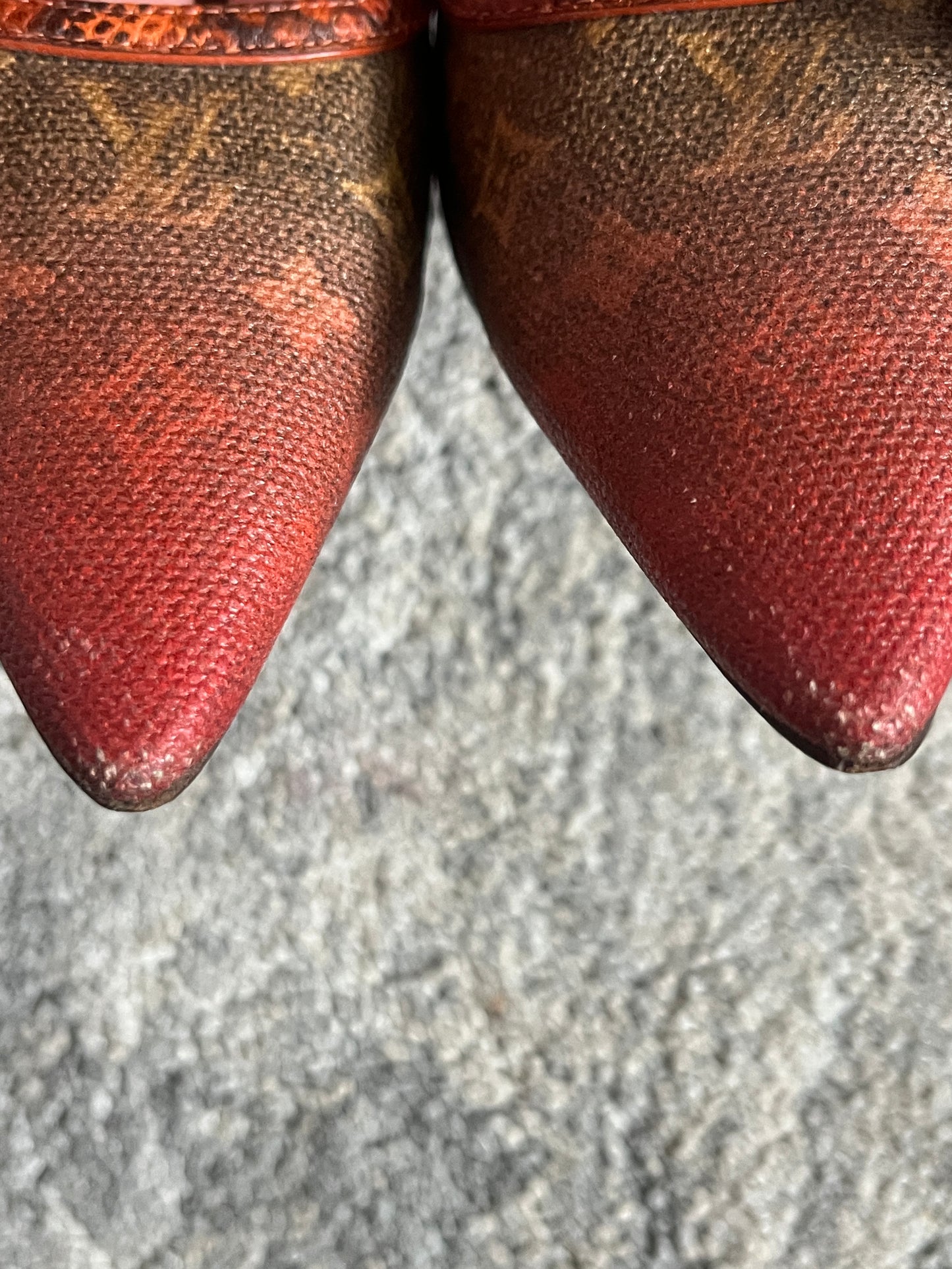 Louis Vuitton SS2008 Richard Prince monogram heels