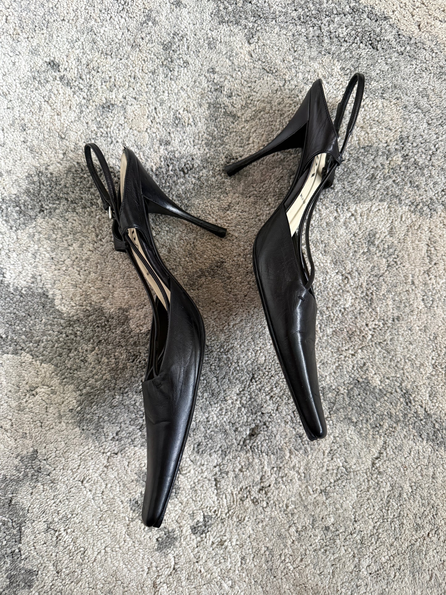 Prada 1990’s leather kitten heels