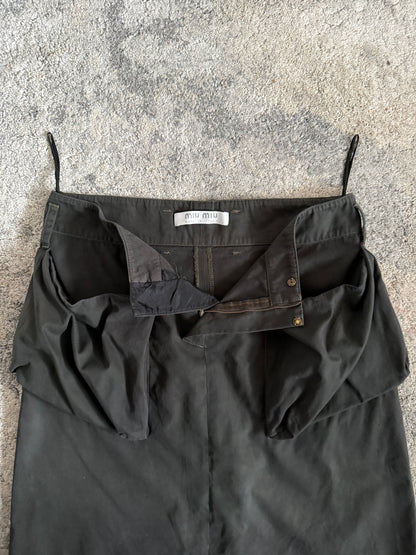 Miu Miu SS2001 pockets cotton skirt