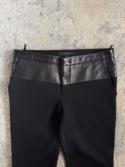 Gucci 2000’s polyamid & leather pants