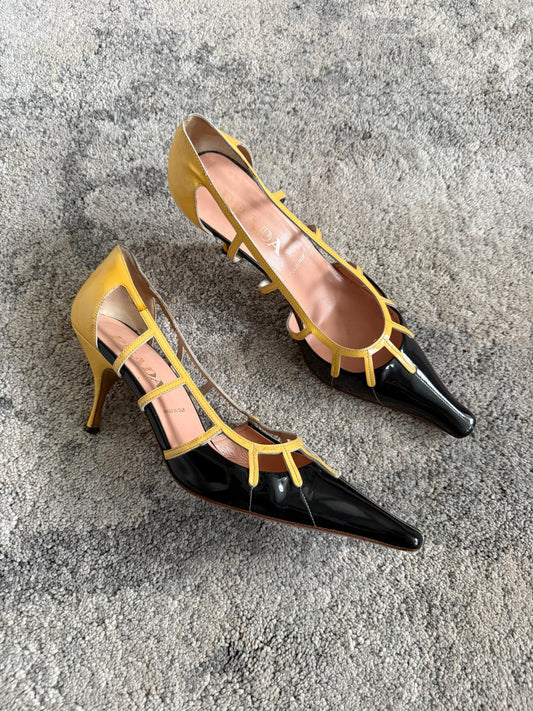 Prada 1990’s patent leather heels