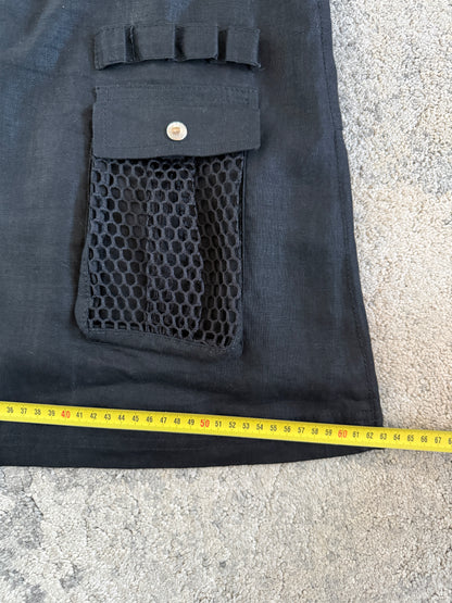 Dolce & Gabbana 2000’s linen cargo pocket skirt