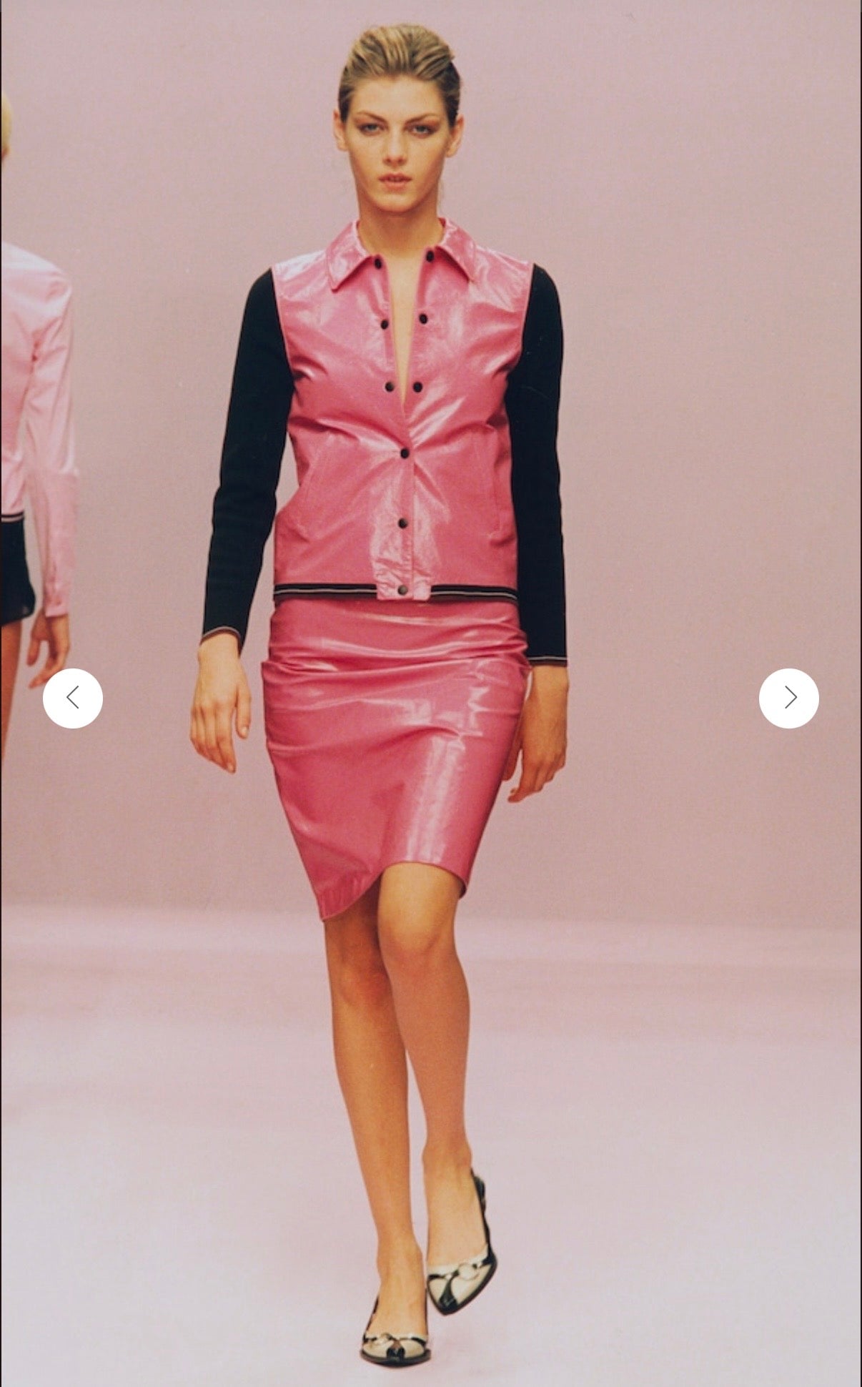 Miu Miu SS2000 patent leather jacket