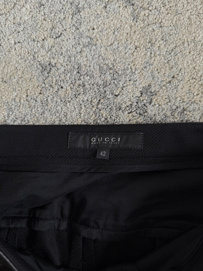 Gucci 2000’s polyamid & leather pants