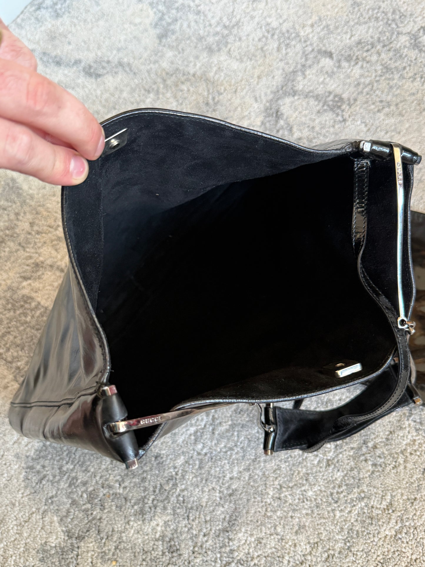 Gucci FW1997 patent leather bag