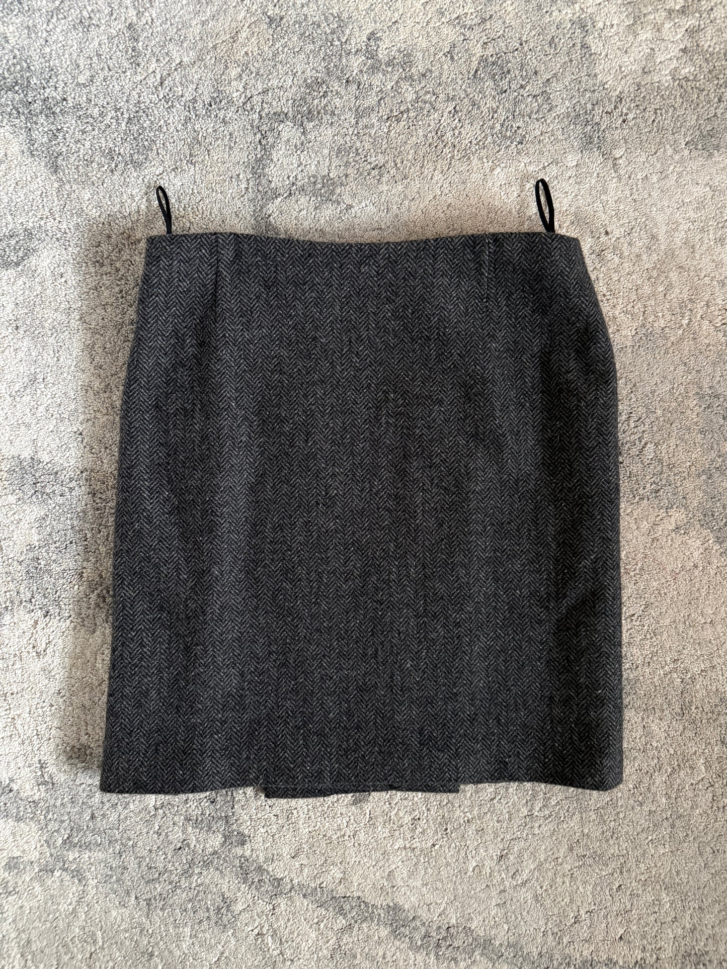 Hermès FW2007 cashmere "H" skirt by JPG