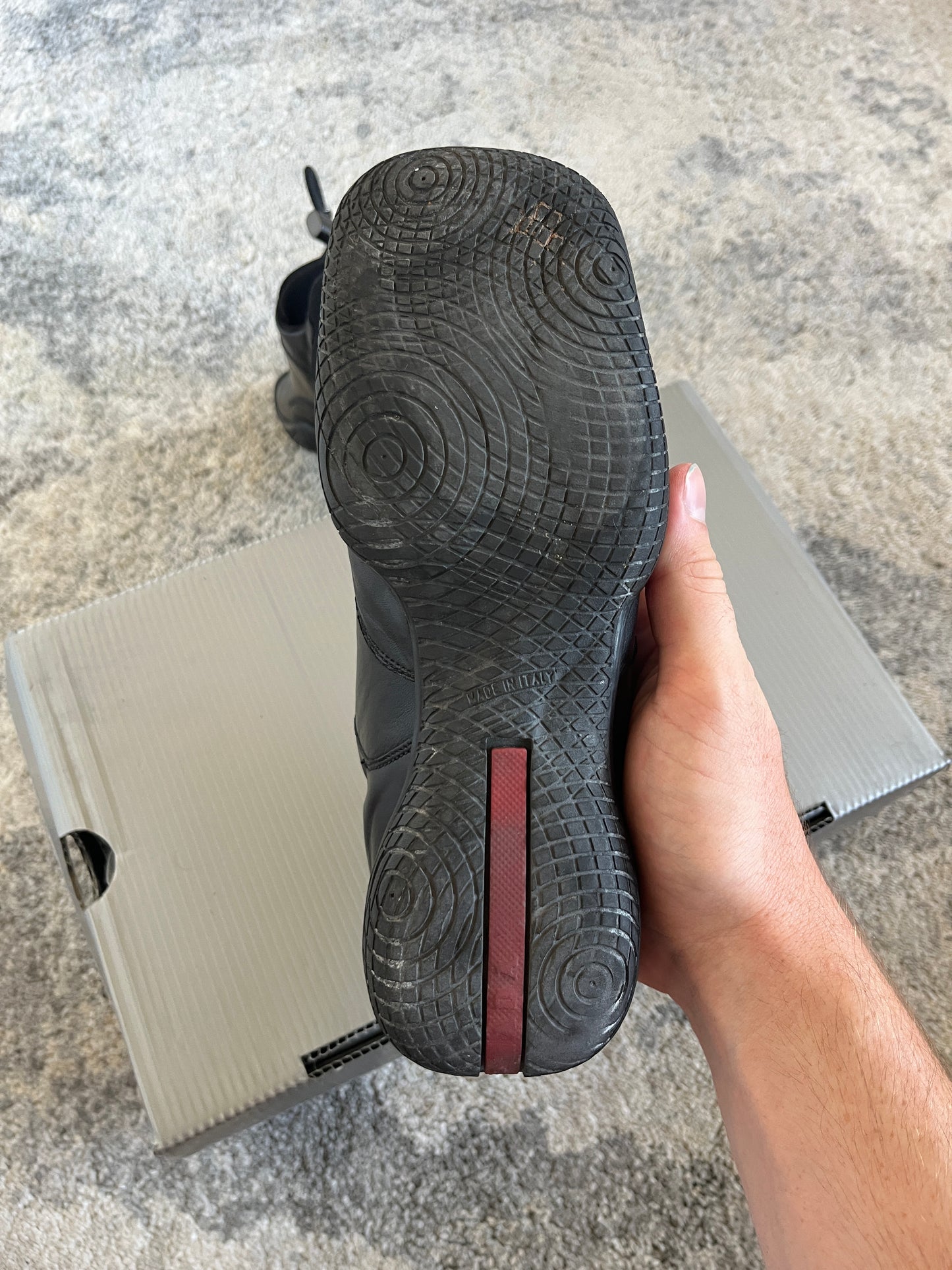Prada 1999 leather & neoprene trainers