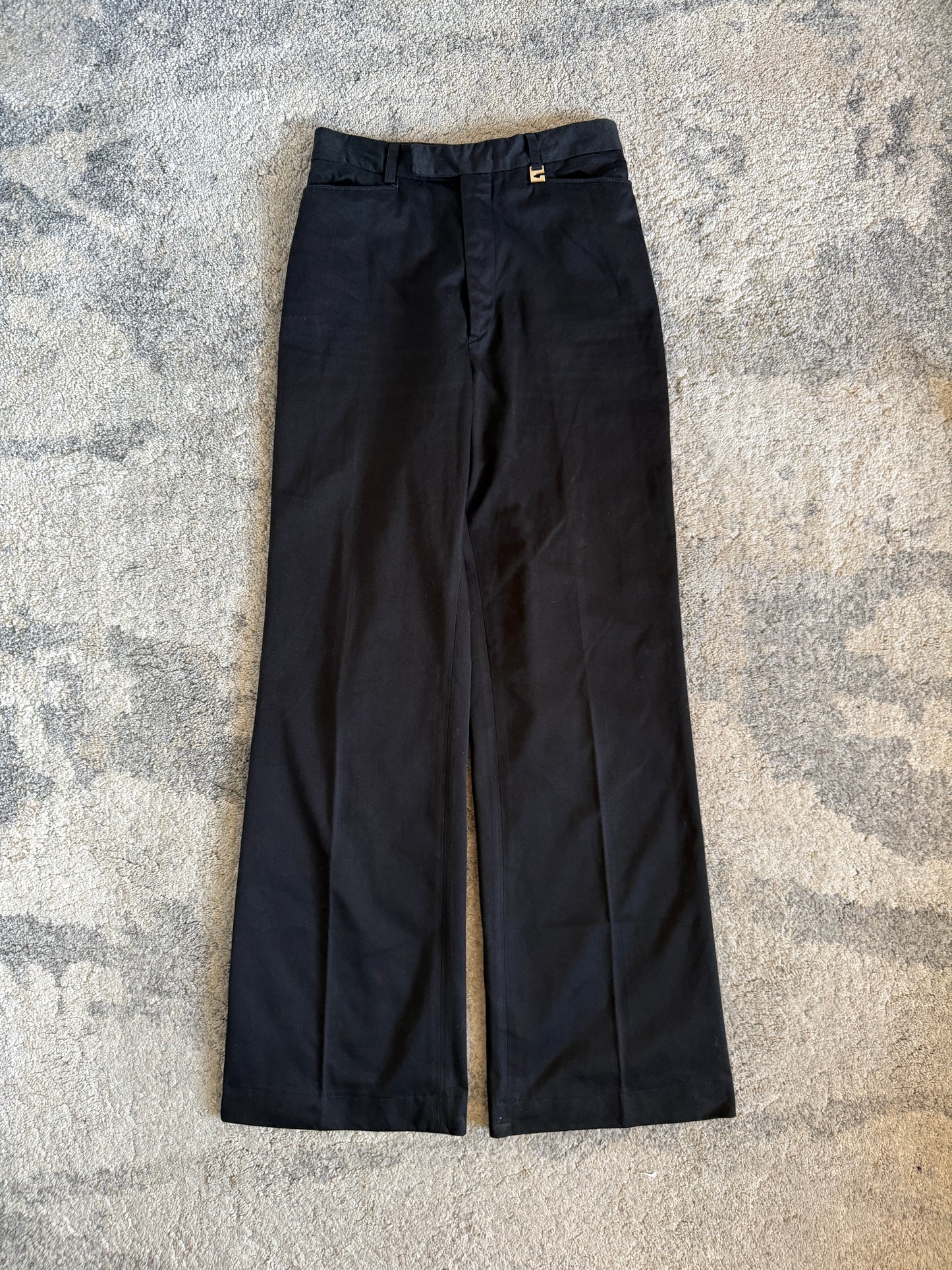 Gucci 1997 cotton flared pants by Tom Ford