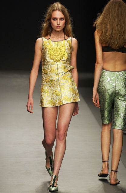 Prada SS2003 jacquard skirt