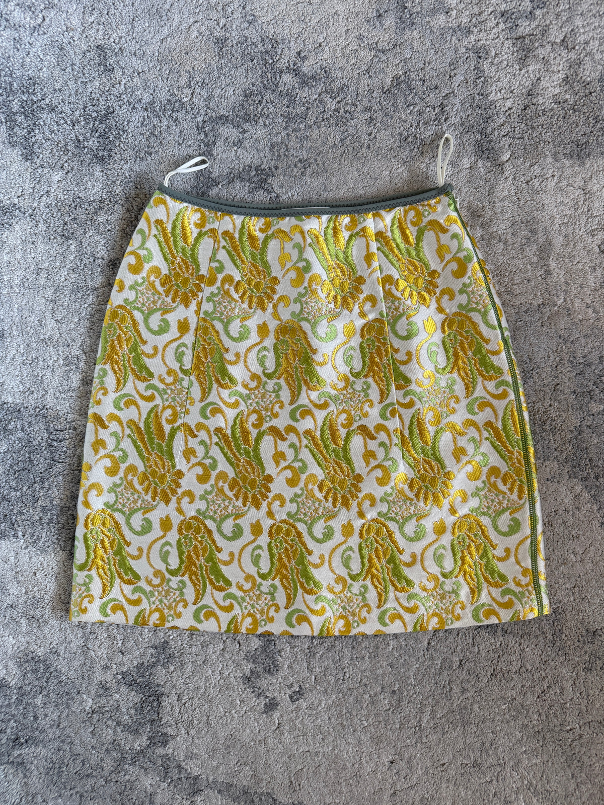 Prada SS2003 jacquard skirt