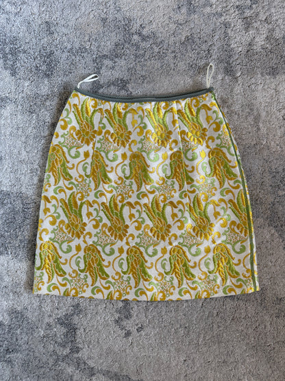 Prada SS2003 jacquard skirt